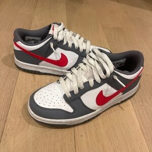 Dunks - Red and Grey (size 4.5)